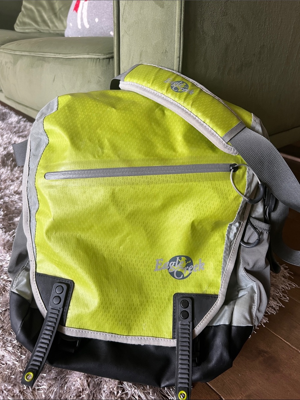 Lime Green Crossbody Laptop Bag